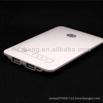 	10000mAH logo branded Mobile Lithium Power Bank Charge Built-in with Charge and Discharge Cable